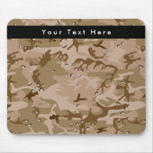 砂漠カモフラージュ小石、軍隊、陸軍 マウスパッド (正面)