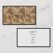 砂漠カモフラージュ背景テンプレート 名刺 (正面/裏面)