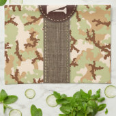 砂漠カモフラージュ キッチンタオル (折り畳み)