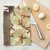 砂漠カモフラージュ キッチンタオル (四つ折り)