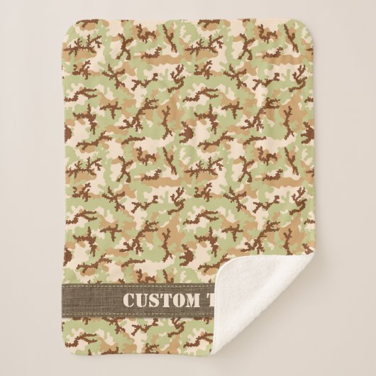 砂漠カモフラージュ シェルパブランケット (正面)