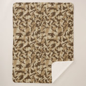 砂漠カモフラージュ シェルパブランケット (正面)