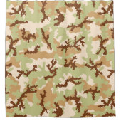 砂漠カモフラージュ シャワーカーテン (正面)