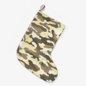 砂漠カモフラージュ スモールクリスマスストッキング (正面 (吊り時))