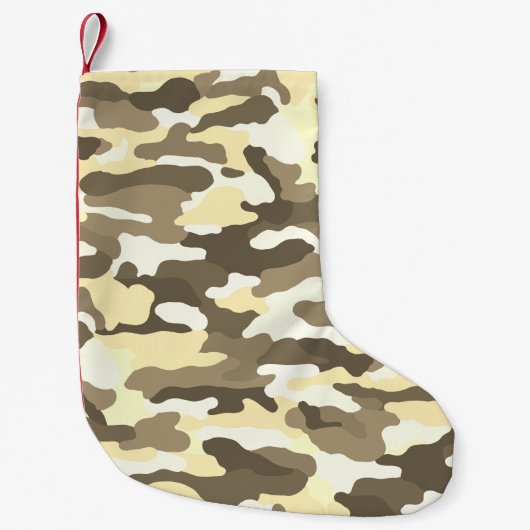 砂漠カモフラージュ スモールクリスマスストッキング (正面)