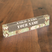 砂漠カモフラージュ デスクネームプレート (側面)