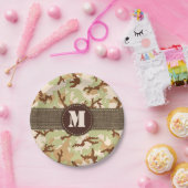 砂漠カモフラージュ ペーパープレート (パーティー)