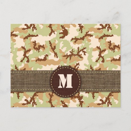 砂漠カモフラージュ ポストカード (正面)
