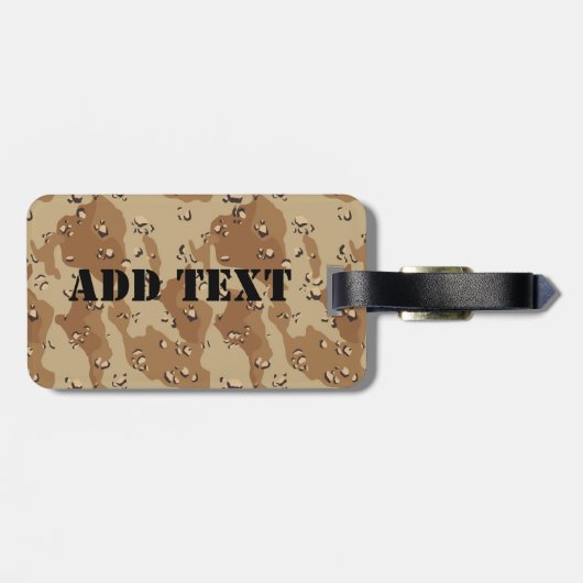 砂漠カモフラージュ ラゲッジタグ (裏面横)