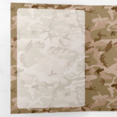 砂漠カモフラージュ、軍隊、陸軍 三つ折りカード (内部最初)