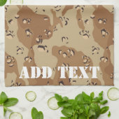 砂漠カモフラージュ(1) キッチンタオル (折り畳み)