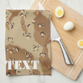 砂漠カモフラージュ(1) キッチンタオル (四つ折り)