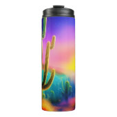 砂漠カラフルの夕日 タンブラー (正面)