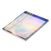 砂漠カラフルの夕日 ノートパッド (回転)