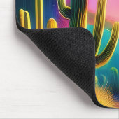 砂漠カラフルの夕日 マウスパッド (コーナー)