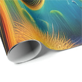 砂漠カラフルの夕日 ラッピングペーパー (ロールコーナー)