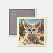 「砂漠キツネビベス」 マグネット (正面/裏面)