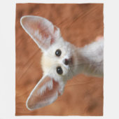 砂漠キツネ フリースブランケット (正面)