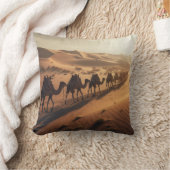 砂漠キャラバンジャーニー・オブ・ラクダ クッション (ブランケット)