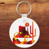 砂漠ココペリ キーホルダー (正面)