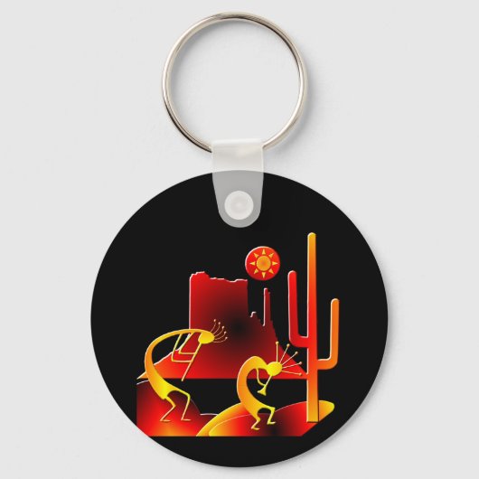 砂漠ココペリ キーホルダー (正面)