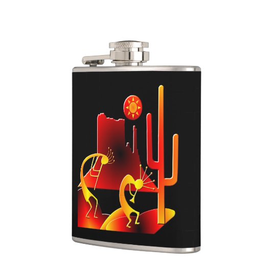 砂漠ココペリ フラスク (左)