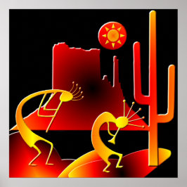 砂漠ココペリ ポスター