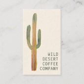 砂漠サグアーロサボスの水ユニーク色エレガント 名刺 (正面)