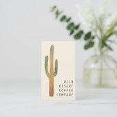 砂漠サグアーロサボスの水ユニーク色エレガント 名刺 (スタンド正面)