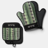 砂漠サグアーロサボスエレガント南西 鍋つかみ&鍋敷きセット (正面/裏面)