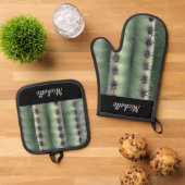 砂漠サグアーロサボスエレガント南西 鍋つかみ&鍋敷きセット (トップダウン)