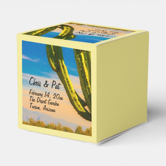 砂漠サグアーロサボス結婚ズの日付の場所 フェイバーボックス (裏面サイド)