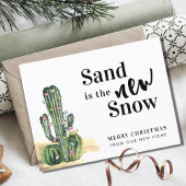 砂漠サボテンのメリークリスマスニューアドレス 案内ポストカード