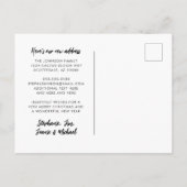 砂漠サボテンのメリークリスマスニューアドレス 案内ポストカード (裏面)