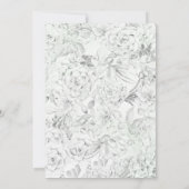 砂漠サボテンの多肉植物は日付を保存 招待状 (裏面)