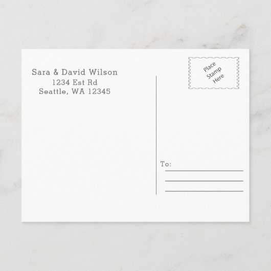 砂漠サボテンの多肉植物は日付を保存 案内ポストカード (裏面)