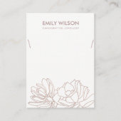 砂漠サボテン吸肉赤面ネックレスディスプレイ 名刺 (正面)