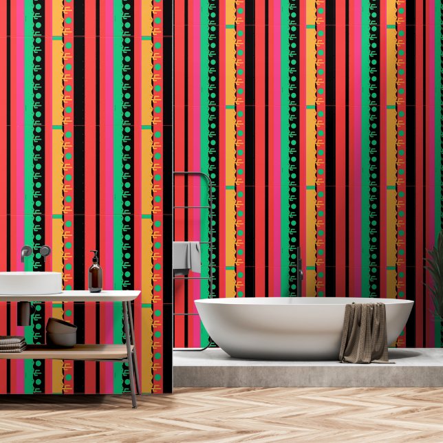 砂漠サボテン地理垂直 壁紙 (浴室)