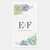 砂漠サボテン多肉株モノグラム (正面)