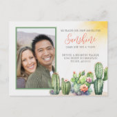 砂漠サボテン我々サンシャインポストカードに雪を移動 ポストカード (正面)