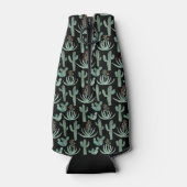 砂漠サボテン模様の水カラーカスタムイニシャル ボトルクーラー (裏面)