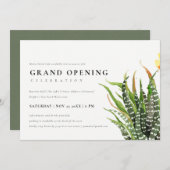 砂漠サボテン水彩大開幕式 招待状 (正面/裏面)