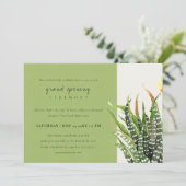 砂漠サボテン水彩大開幕式 招待状 (スタンド正面)