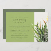 砂漠サボテン水彩大開幕式 招待状 (正面/裏面)