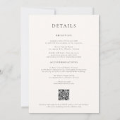 砂漠サボテン結婚ワイルドフラワー 招待状 (裏面)