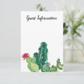 砂漠サボテン、自分の写真の追加、ゲスト情報 エンクロージャーカード (スタンド正面)