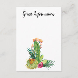 砂漠サボテン、自分の写真の追加、ゲスト情報 エンクロージャーカード