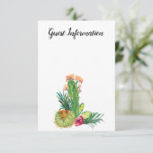 砂漠サボテン、自分の写真の追加、ゲスト情報 エンクロージャーカード (スタンド正面)