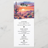 砂漠サンセットグローウォーターの色の南西メニュー メニュー (正面)