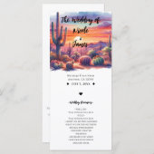 砂漠サンセットグローウォーター色の南西プログラム プログラム (正面/裏面)